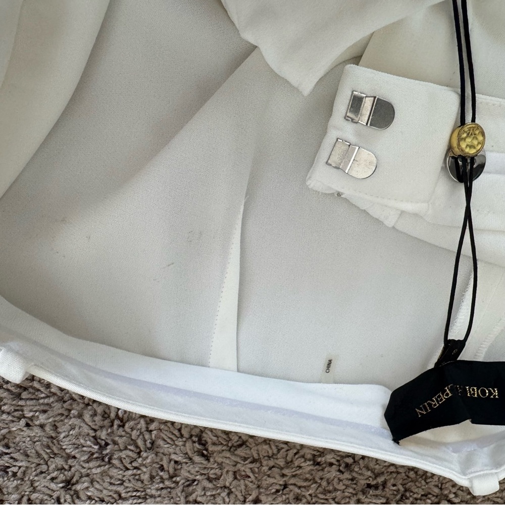 NWT Kobi Halperin Melina Pants Ivory Size 8 - Picture 6 of 16